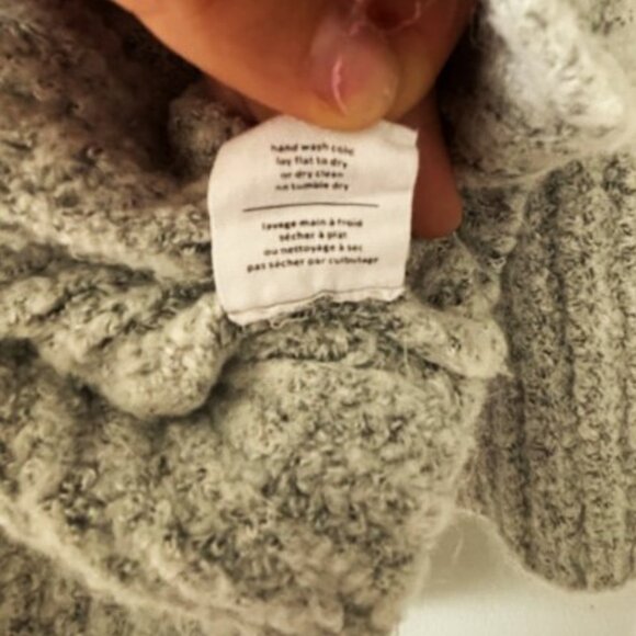 OAK + FORT Noul Grey Sweater with pendulum sleeves #sweaterweather Small - Picture 5 of 6